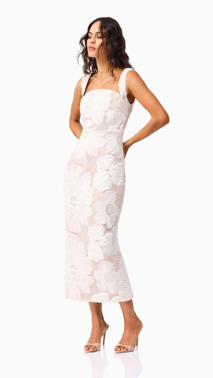 Elliatt Roxana Midi Dress in Ivory
