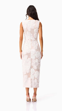 Elliatt Roxana Midi Dress in Ivory