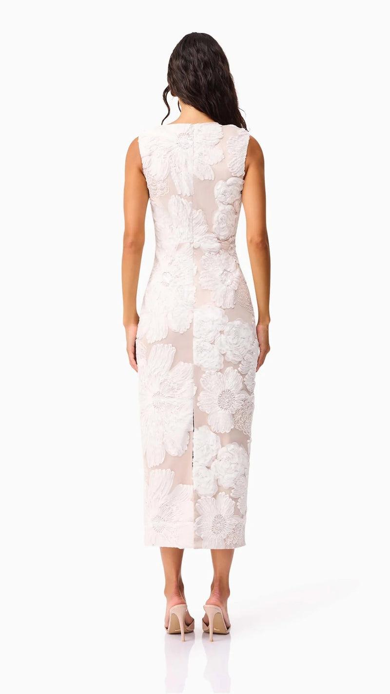 Elliatt Roxana Midi Dress in Ivory