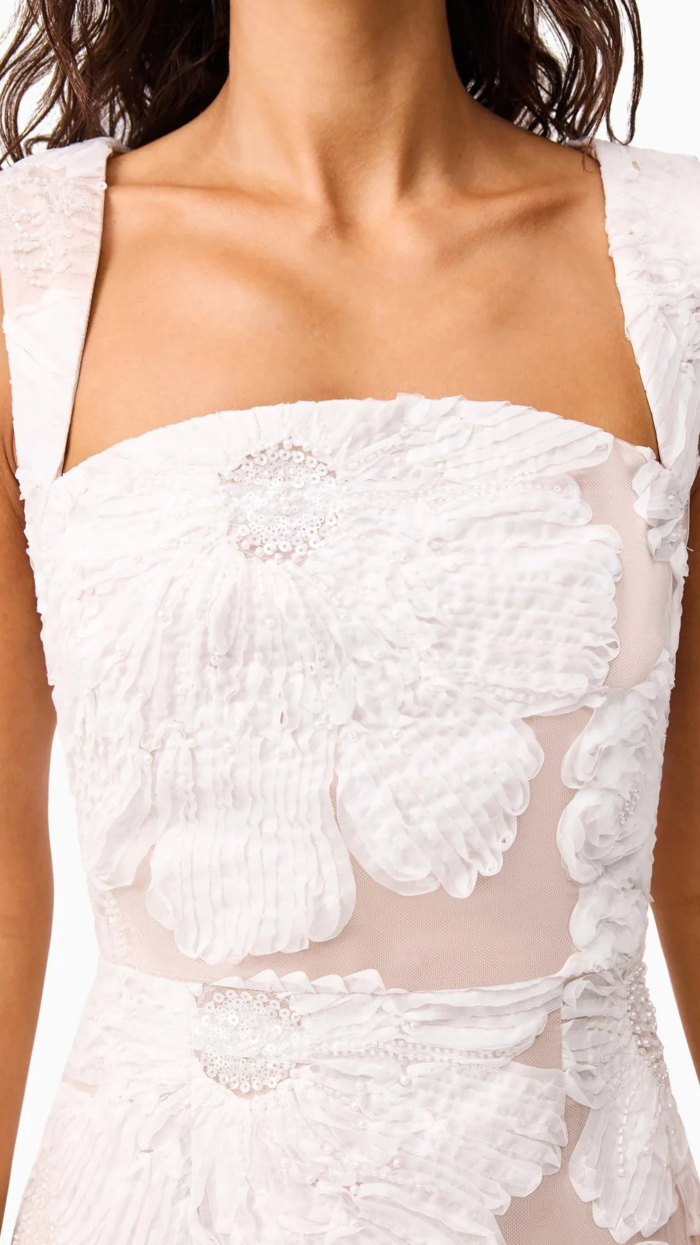 Elliatt Roxana Midi Dress in Ivory