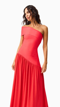 Elliatt Jesselle Asymmetrical Gown in Coral