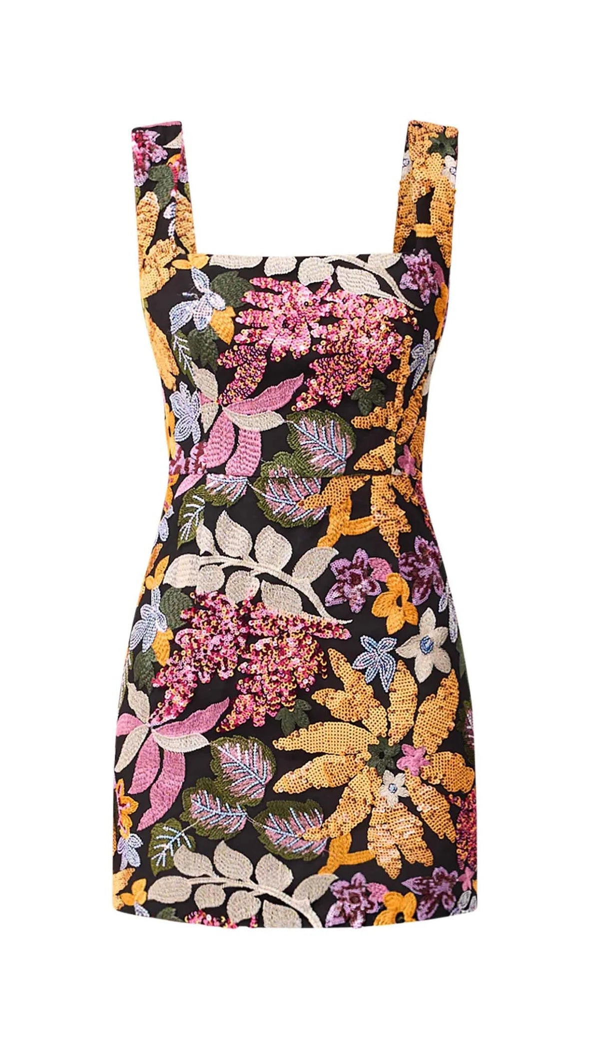 Elliatt Kiran Sequin Mini Dress in Black Multi