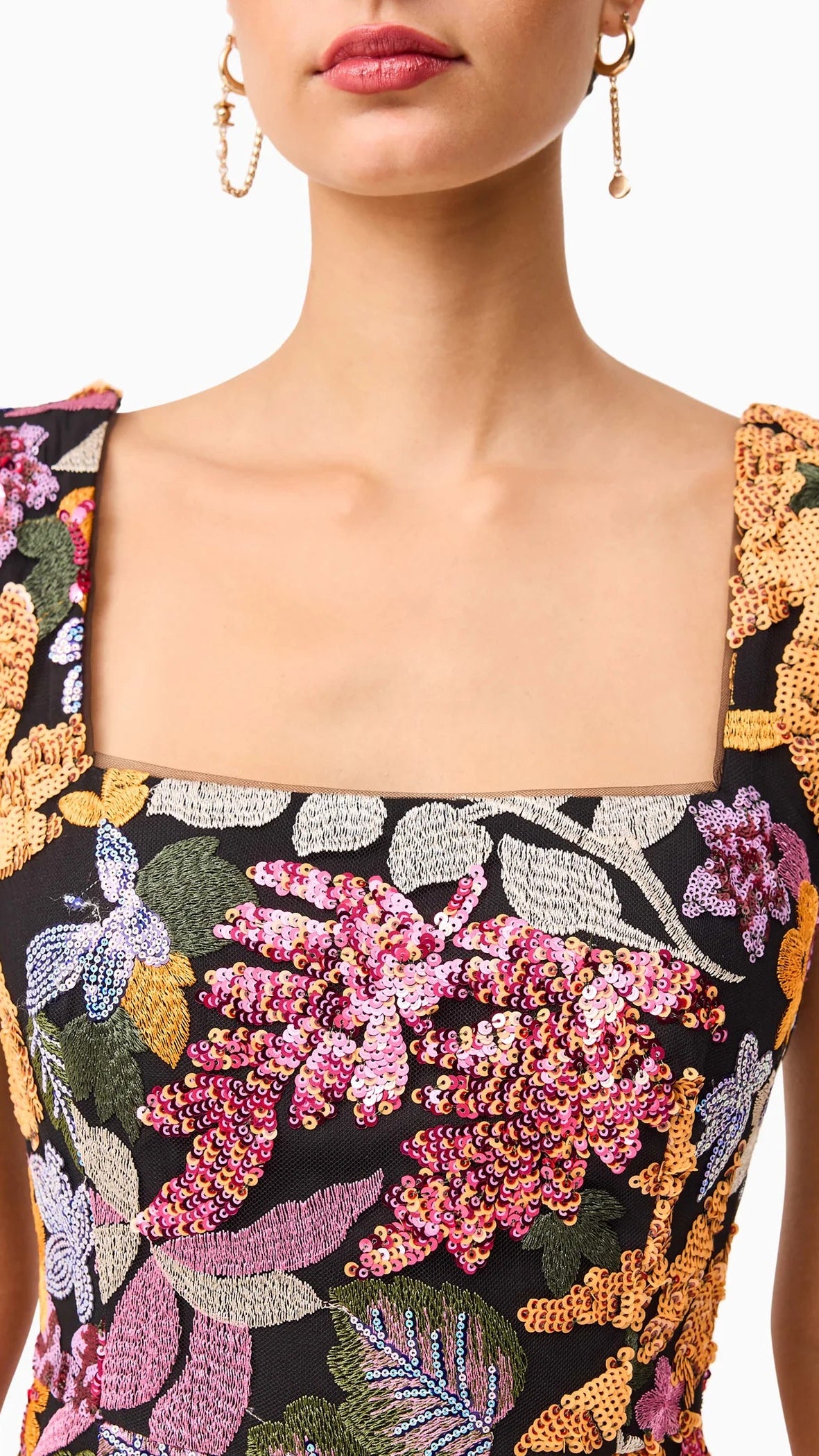 Elliatt Kiran Sequin Mini Dress in Black Multi