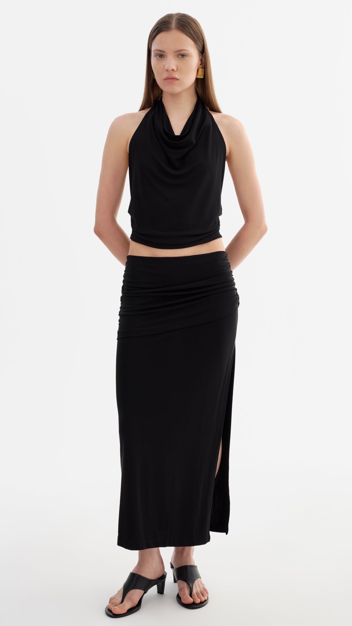 Lamarque Enza Halter Top in Black
