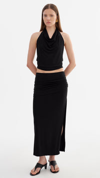 Lamarque Enza Halter Top in Black