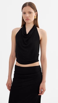 Lamarque Enza Halter Top in Black