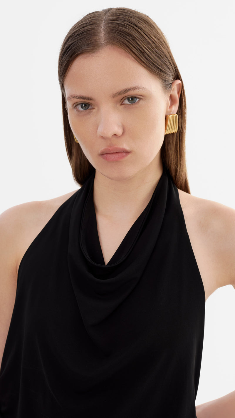 Lamarque Enza Halter Top in Black