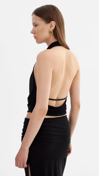 Lamarque Enza Halter Top in Black