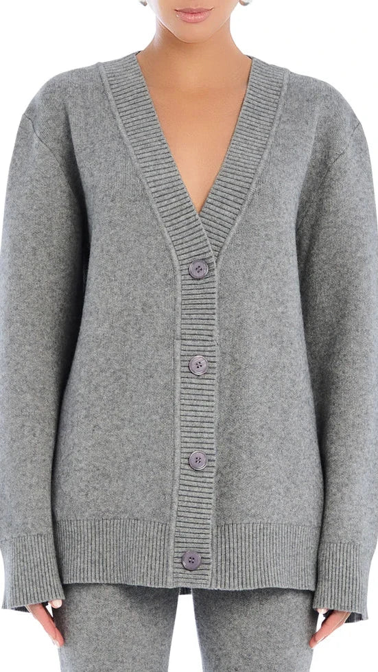 Seroya Denise Cardigan in Medium Grey