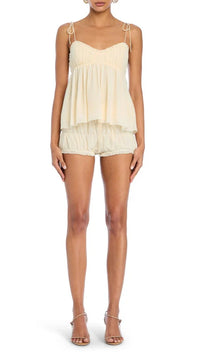 Ser.o.ya Maven Bobo Shell Top in Eggshell