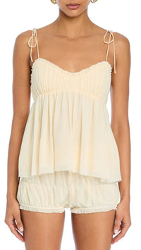 Ser.o.ya Maven Bobo Shell Top in Eggshell