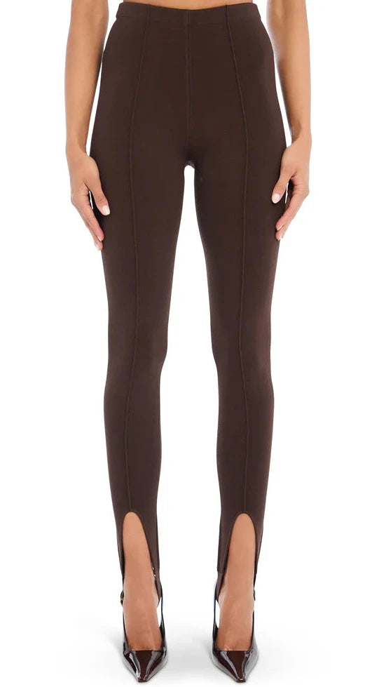 Seroya Kelsey Stirrup Legging in Slate Brown