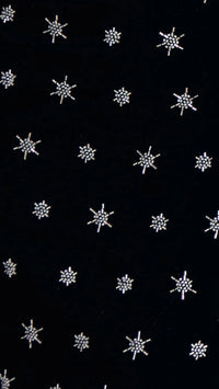 Saylor Emrys Velvet Beaded Midi Dress in Black