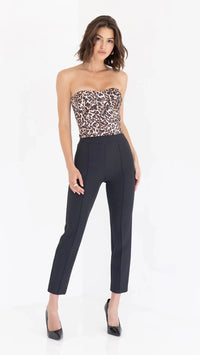 Generation Love Enya Leo Satin Bustier in Leopardess