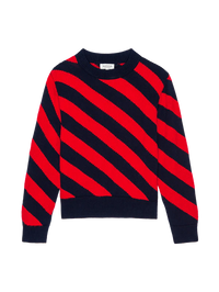 Nation LTD Fabienne Crew Neck Sweater in Regatta Stripe