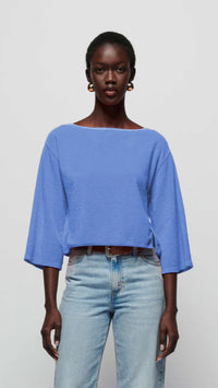 Nation LTD Fallon Terry Sweatshirt in Wedgewood
