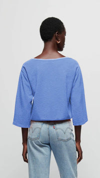 Nation LTD Fallon Terry Sweatshirt in Wedgewood