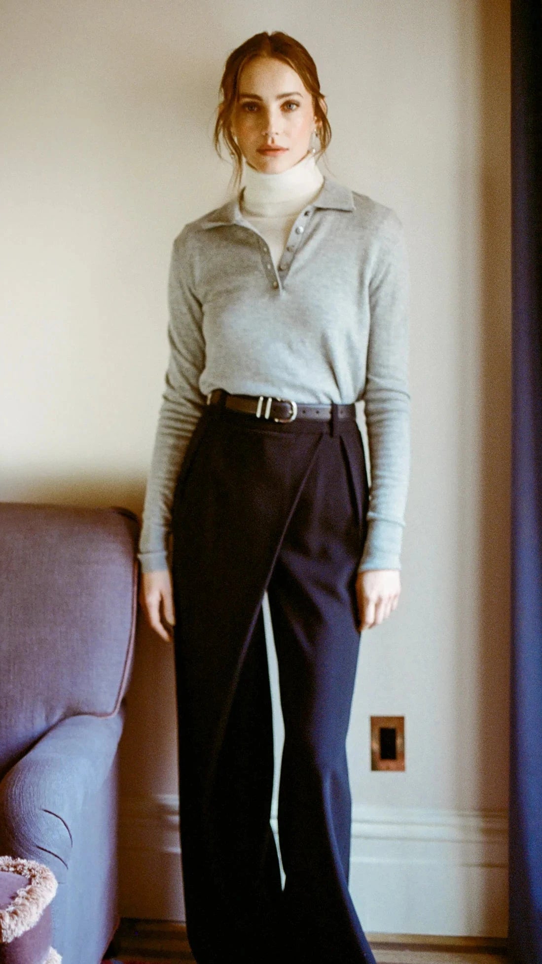 Favorite Daughter The Power Play High Rise Pant in Black