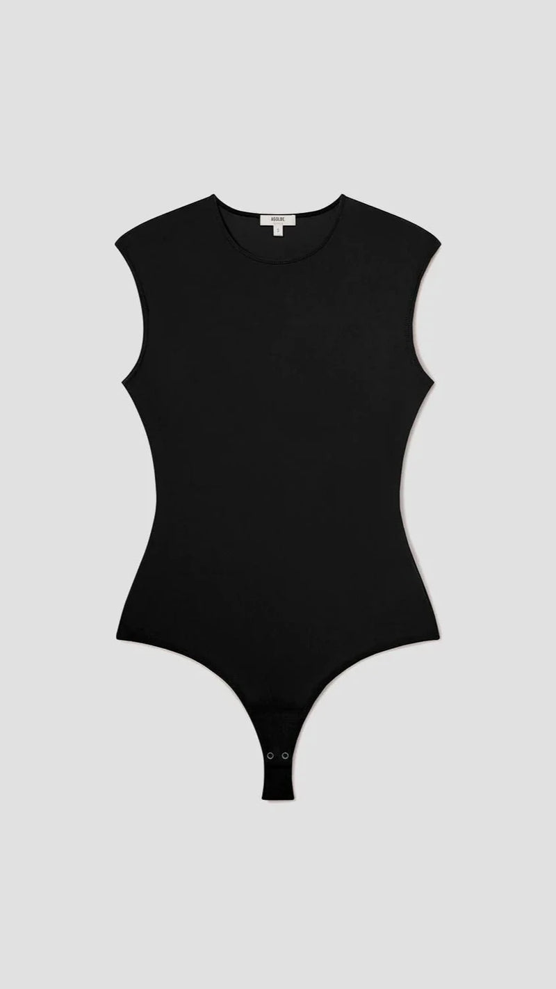 AGOLDE Aura Sleeveless Bodysuit in Black