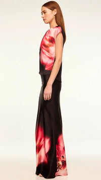 Misa Sierra Maxi Skirt in Midnight Orchid