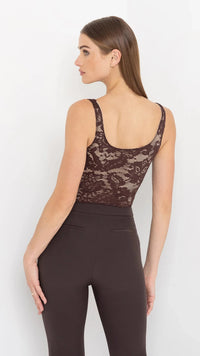 Generation Love Gigi Lace Bodysuit in Brown/Beige