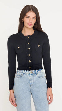 Generation Love Blossom Cardigan in Black
