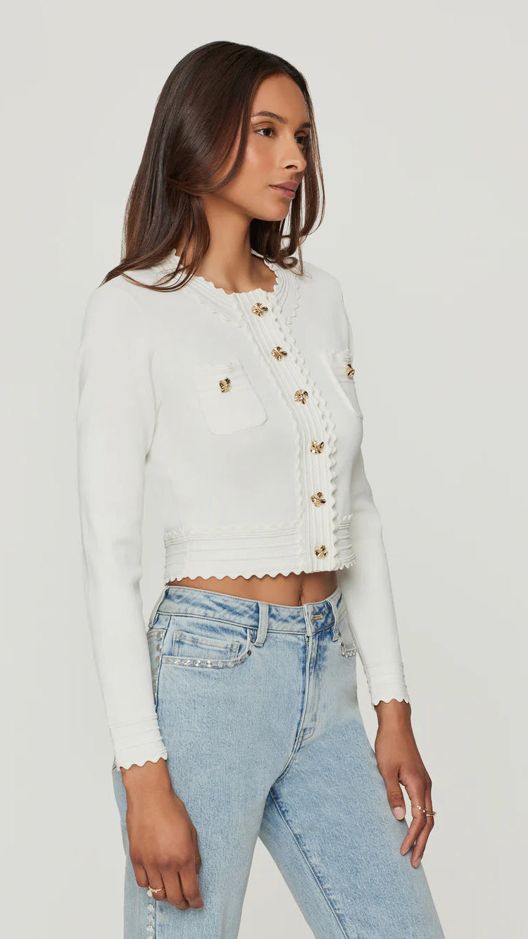 Generation Love Blossom Cardigan in White