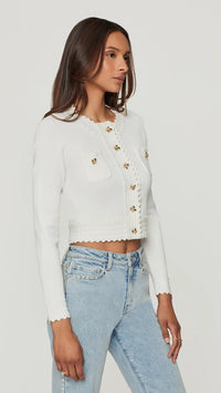Generation Love Blossom Cardigan in White