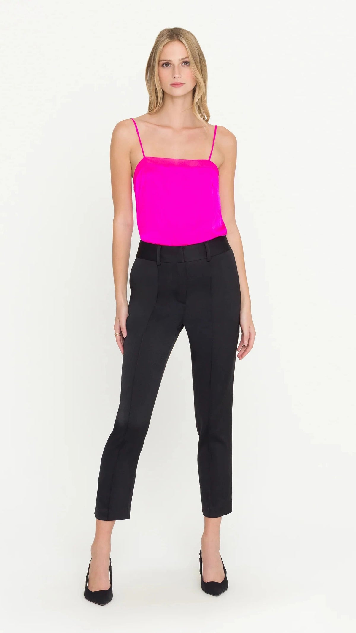 Generation Love Tula Satin Pant in Black