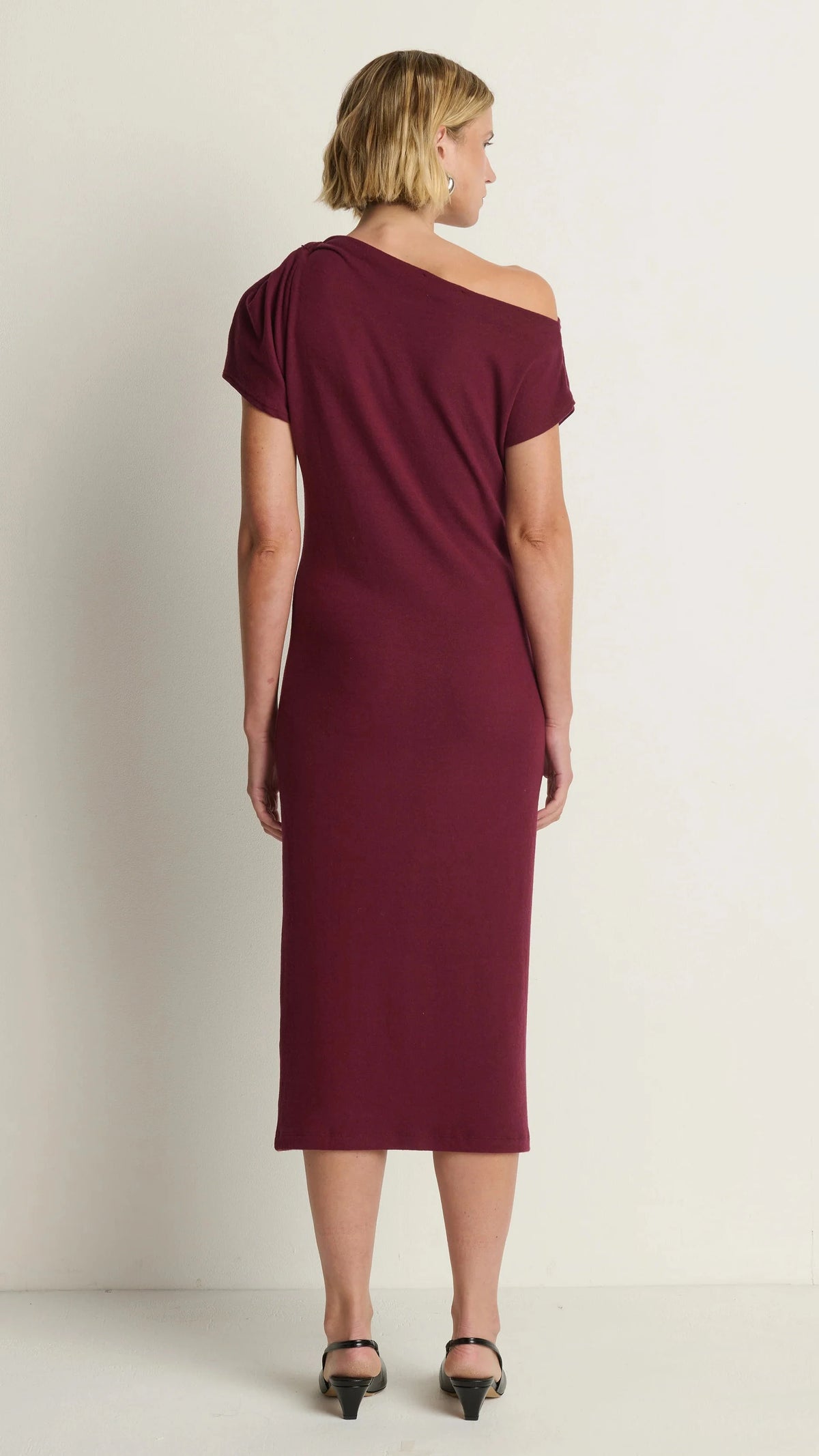 Nation LTD Hallie Midi Dress in Port