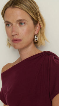 Nation LTD Hallie Midi Dress in Port