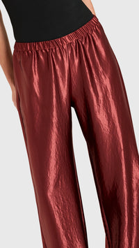 Amanda Uprichard Mariko Pants in Russet