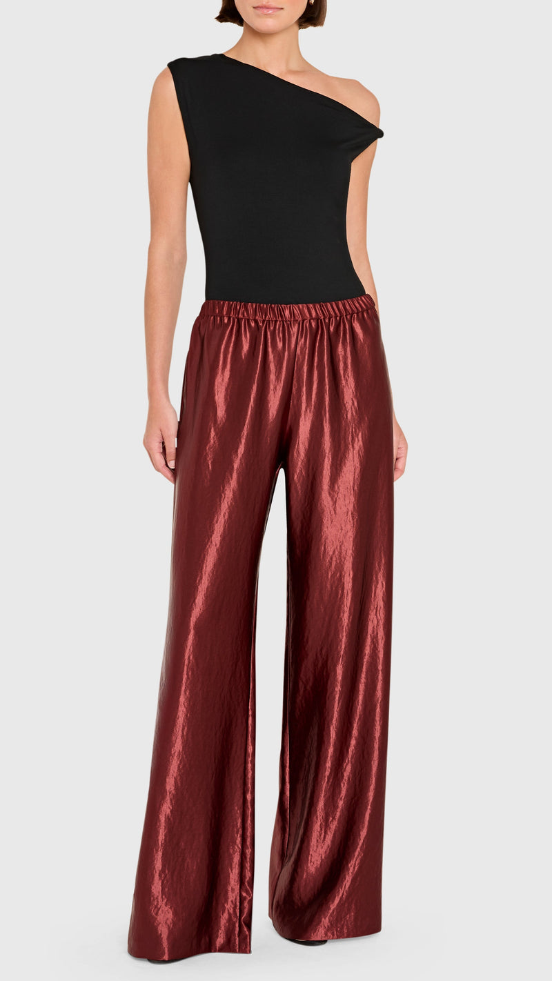 Amanda Uprichard Mariko Pants in Russet