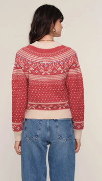 Heartloom Morrie Cardigan in Scarlet