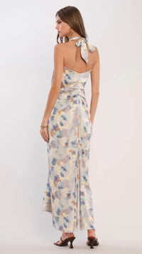 Heartloom Kai Halter Maxi Dress in Cloud Print