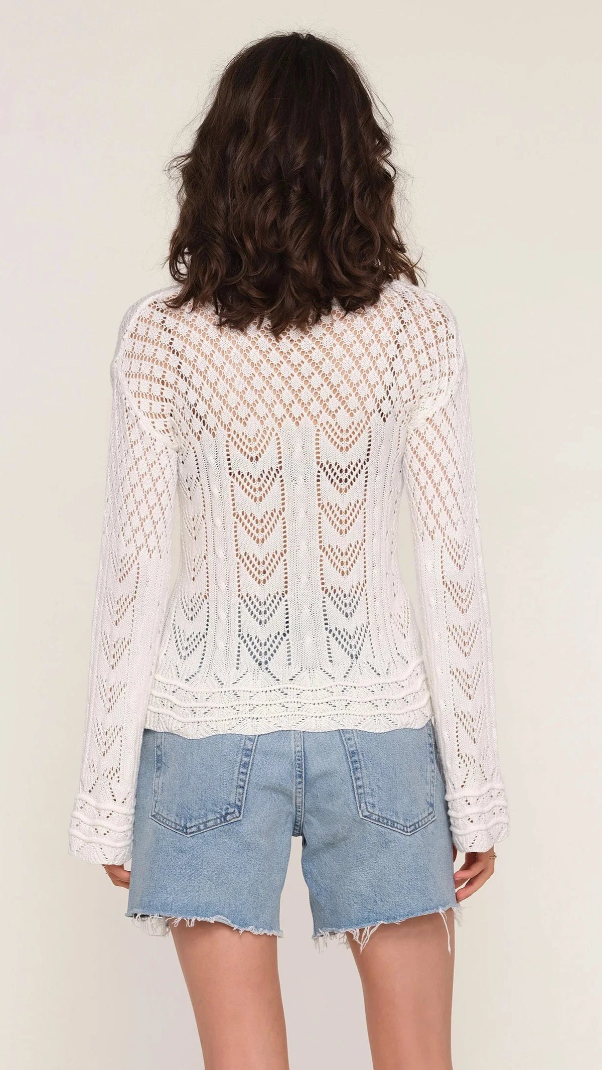 Heartloom Mirette Knit Beach Sweater in Ivory