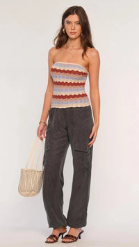 Heartloom Henri Crochet Strapless Tube Top in Wheat