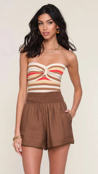 Heartloom Como Short in Mocha
