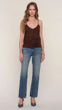 Heartloom Raani Faux Suede Cami in Bittersweet