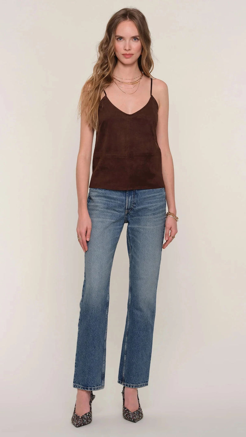 Heartloom Raani Faux Suede Cami in Bittersweet