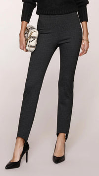 Heartloom Ina Vintage Herringbone Stirrup Pant in Smoke