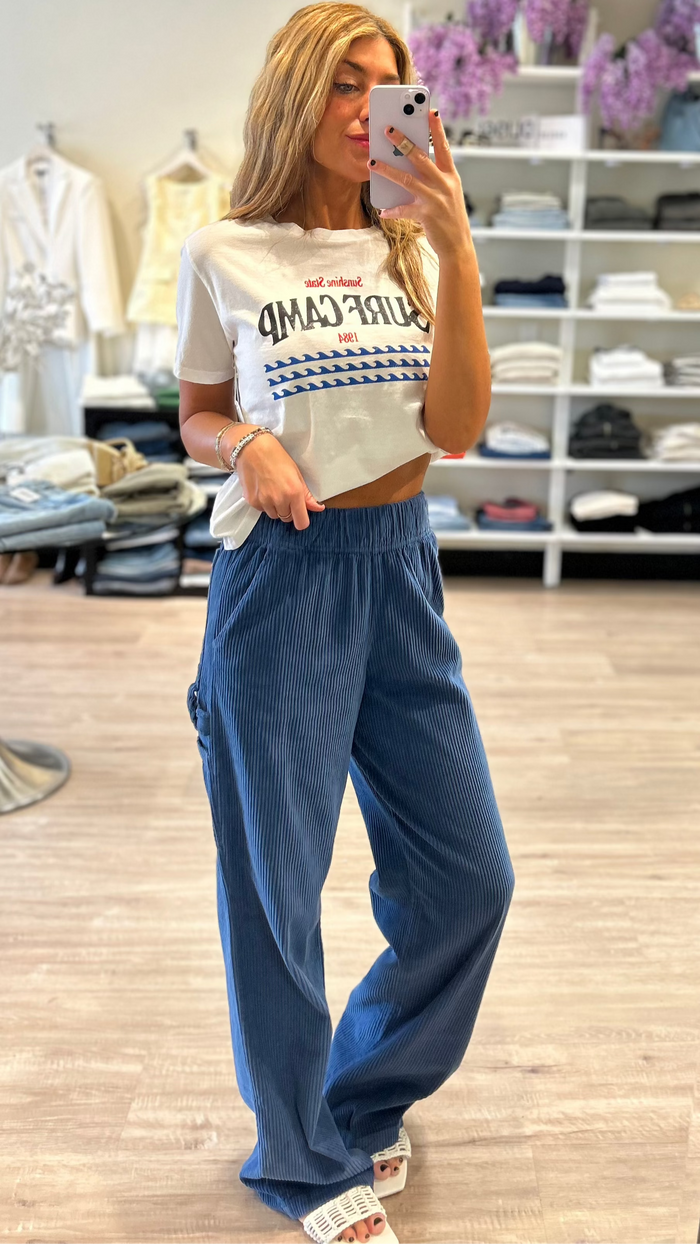 Les Tien Jackson Puddle Carpenter Corduroy Pant in Periwinkle