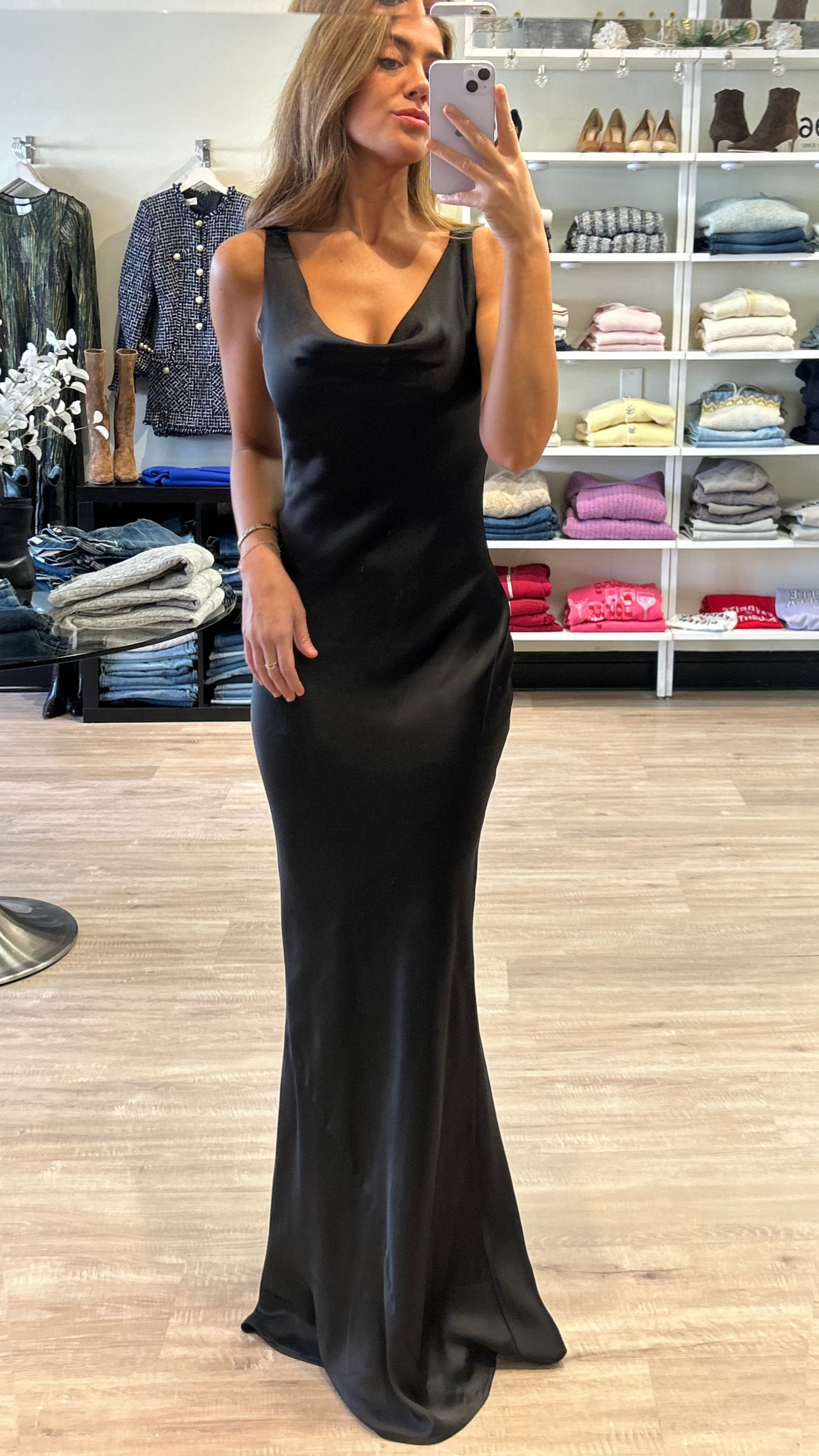 Norma Kamali Maria Gown in Black – Suite 201