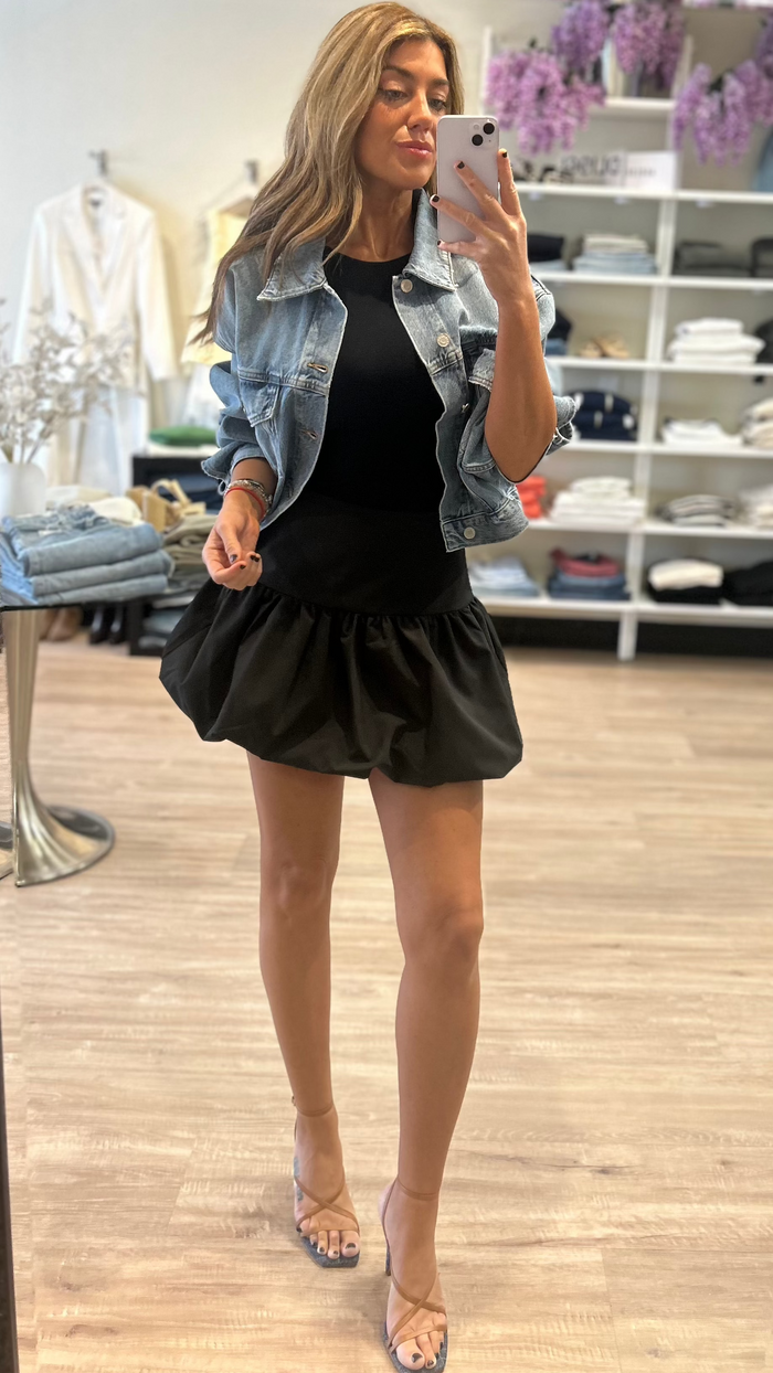 Lamarque Marigold Bubble Skirt in Black