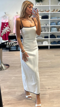 Studio Lexi Olivette Dress in Ivory/Brown