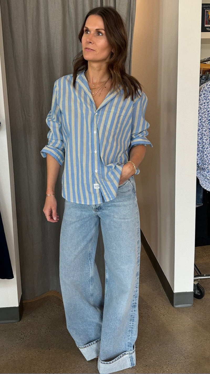AGOLDE Denim Dame High Rise Wide Leg in Showdown