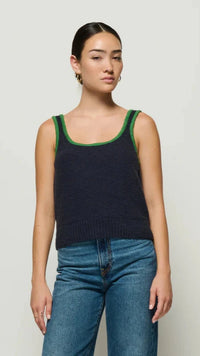 Nation LTD Peggy Sue Two Tone Sweater Tank in Night Sky