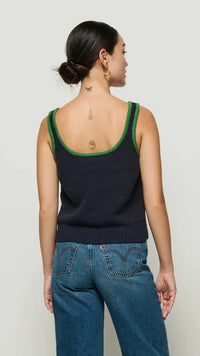 Nation LTD Peggy Sue Two Tone Sweater Tank in Night Sky