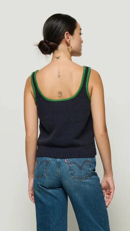 Nation LTD Peggy Sue Two Tone Sweater Tank in Night Sky