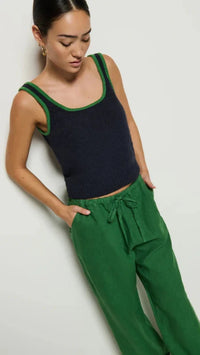 Nation LTD Peggy Sue Two Tone Sweater Tank in Night Sky